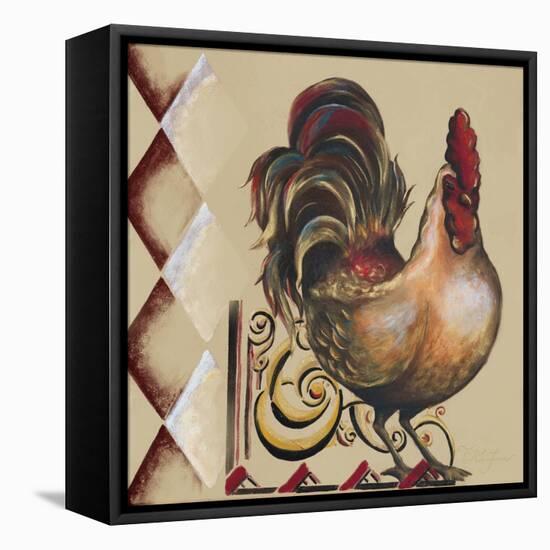 Rules the Roosters Square II-Tiffany Hakimipour-Framed Stretched Canvas