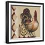 Rules the Roosters Square II-Tiffany Hakimipour-Framed Art Print