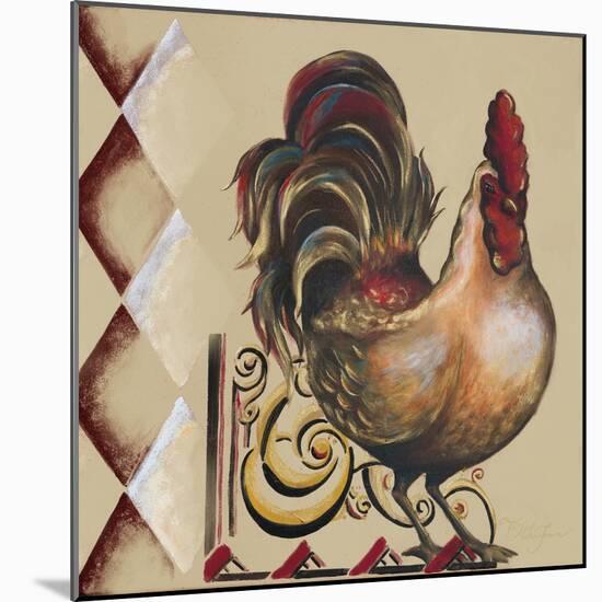 Rules the Roosters Square II-Tiffany Hakimipour-Mounted Art Print