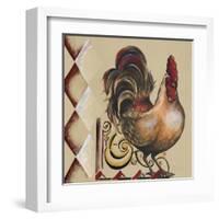 Rules the Roosters Square II-Tiffany Hakimipour-Framed Art Print