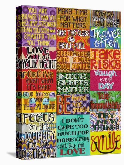 Rules-Carla Bank-Stretched Canvas
