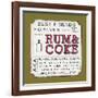 Rum and Coke-Ashley Sta Teresa-Framed Art Print