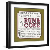 Rum and Coke-Ashley Sta Teresa-Framed Art Print