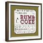 Rum and Coke-Ashley Sta Teresa-Framed Art Print