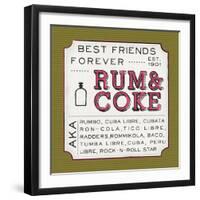 Rum and Coke-Ashley Sta Teresa-Framed Art Print