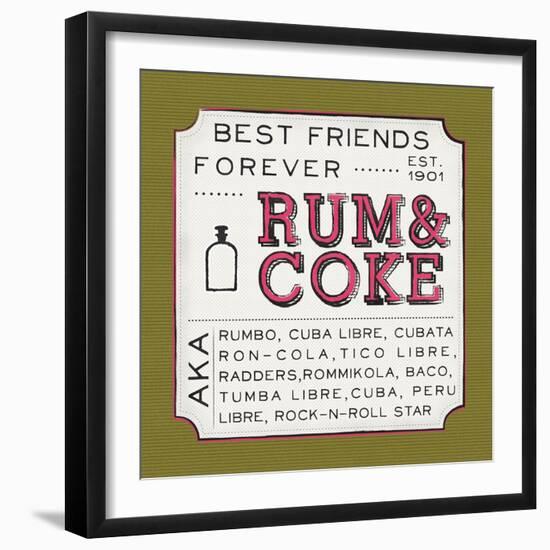 Rum and Coke-Ashley Sta Teresa-Framed Art Print