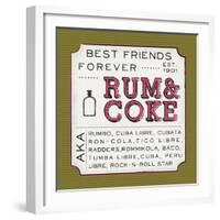 Rum and Coke-Ashley Sta Teresa-Framed Art Print