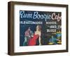 Rum Boogie Cafe, Wall Mural, Beale Street Entertainment Area, Memphis, Tennessee, USA-Walter Bibikow-Framed Photographic Print