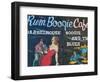 Rum Boogie Cafe, Wall Mural, Beale Street Entertainment Area, Memphis, Tennessee, USA-Walter Bibikow-Framed Photographic Print