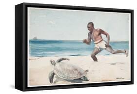 Rum Cay (W/C over Graphite on Paper)-Winslow Homer-Framed Stretched Canvas
