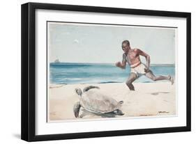 Rum Cay (W/C over Graphite on Paper)-Winslow Homer-Framed Giclee Print