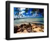 Rum Point Jetty, Cayman Islands-George Oze-Framed Photographic Print