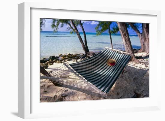 Rum Point Relaxation, Cayman Islands-George Oze-Framed Photographic Print