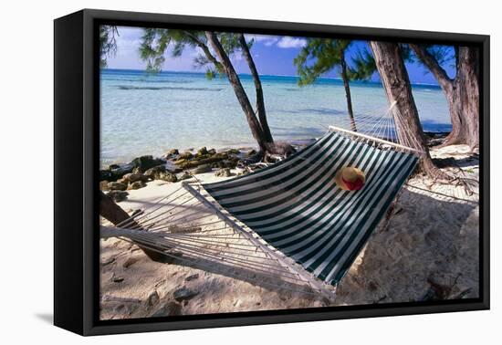 Rum Point Relaxation, Cayman Islands-George Oze-Framed Stretched Canvas