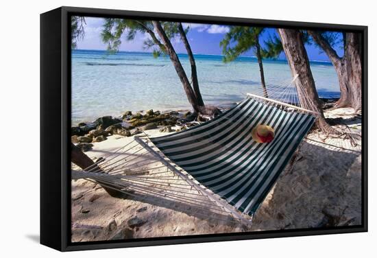 Rum Point Relaxation, Cayman Islands-George Oze-Framed Stretched Canvas