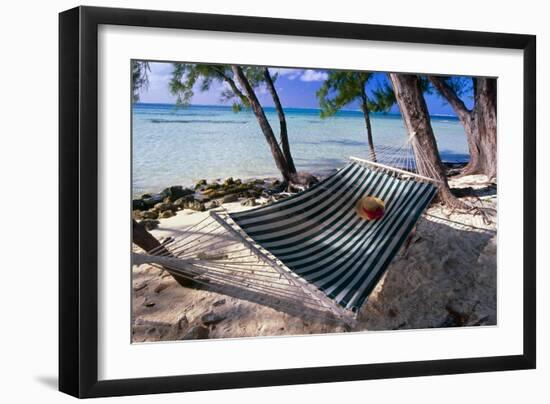 Rum Point Relaxation, Cayman Islands-George Oze-Framed Photographic Print