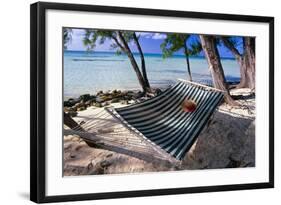 Rum Point Relaxation, Cayman Islands-George Oze-Framed Photographic Print