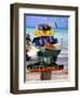 Rum Point Signs, Cayman Islands-George Oze-Framed Photographic Print