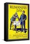 'Rumania's Day', Poster Showing the Kaiser and the King of Romania Arguing While Examining a Map,…-null-Framed Stretched Canvas