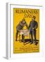 Rumania's Day', Poster Showing the Kaiser and the King of Romania Arguing While Examining a Map-null-Framed Giclee Print