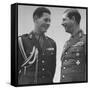 Rumanian Crown Prince Michael, Laughing with His Father King Carol II-John Phillips-Framed Stretched Canvas
