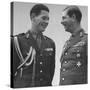 Rumanian Crown Prince Michael, Laughing with His Father King Carol II-John Phillips-Stretched Canvas