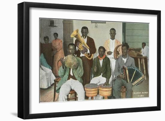 Rumba Band, Cuba-null-Framed Art Print