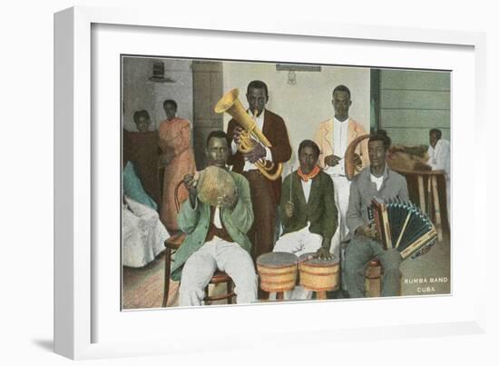 Rumba Band, Cuba-null-Framed Art Print