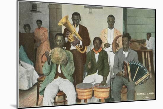 Rumba Band, Cuba-null-Mounted Art Print