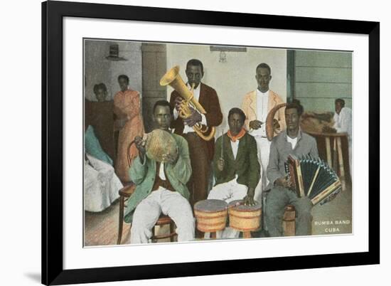 Rumba Band, Cuba-null-Framed Premium Giclee Print