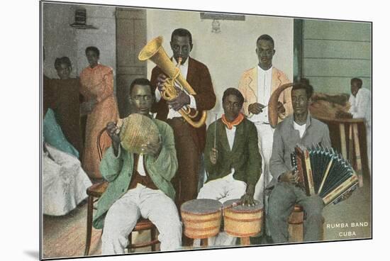 Rumba Band, Cuba-null-Mounted Premium Giclee Print