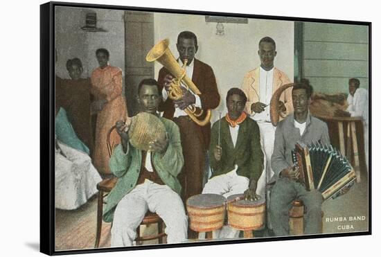 Rumba Band, Cuba-null-Framed Stretched Canvas