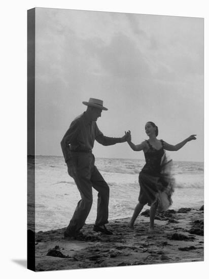 Rumba Danced by Director George Abbott and Dance Teacher Lilyan Martin-John Loengard-Stretched Canvas