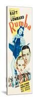 RUMBA, top: Margo, bottom l-r: Carole Lombard, George Raft on insert poster art, 1935.-null-Stretched Canvas