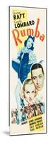 RUMBA, top: Margo, bottom l-r: Carole Lombard, George Raft on insert poster art, 1935.-null-Mounted Premium Giclee Print