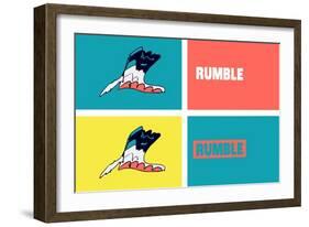 Rumble Annimo-null-Framed Art Print