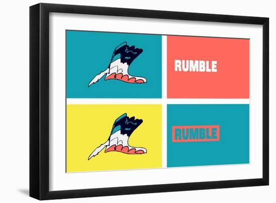Rumble Annimo-null-Framed Art Print