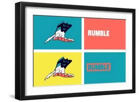 Rumble Annimo-null-Framed Art Print