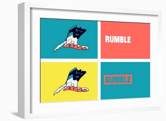 Rumble Annimo-null-Framed Art Print