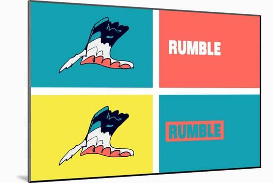 Rumble Annimo-null-Mounted Art Print