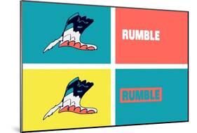 Rumble Annimo-null-Mounted Art Print
