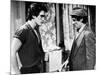 RUMBLE FISH, 1983 directed by FRANCIS FORD COPPOLA Matt Dillon and Dennis Hopper (b/w photo)-null-Mounted Photo