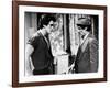 RUMBLE FISH, 1983 directed by FRANCIS FORD COPPOLA Matt Dillon and Dennis Hopper (b/w photo)-null-Framed Photo