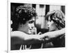 RUMBLE FISH, 1983 directed by FRANCIS FORD COPPOLA Matt Dillon and Diane Lane (b/w photo)-null-Framed Photo