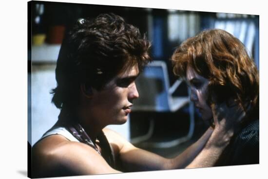 RUMBLE FISH, 1983 directed by FRANCIS FORD COPPOLA Matt Dillon and Diane Lane (photo)-null-Stretched Canvas