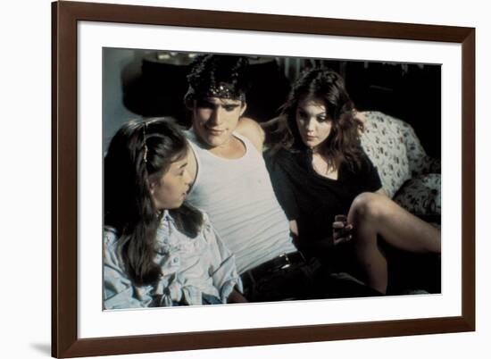 RUMBLE FISH, 1983 directed by FRANCIS FORD COPPOLA Matt Dillon and Diane Lane (photo)-null-Framed Photo