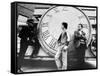 RUMBLE FISH, 1983 directed by FRANCIS FORD COPPOLA Matt Dillon and Mickey Rourke (b/w photo)-null-Framed Stretched Canvas