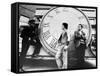 RUMBLE FISH, 1983 directed by FRANCIS FORD COPPOLA Matt Dillon and Mickey Rourke (b/w photo)-null-Framed Stretched Canvas