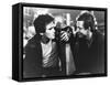 RUMBLE FISH, 1983 directed by FRANCIS FORD COPPOLA Matt Dillon and Mickey Rourke (b/w photo)-null-Framed Stretched Canvas