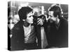 RUMBLE FISH, 1983 directed by FRANCIS FORD COPPOLA Matt Dillon and Mickey Rourke (b/w photo)-null-Stretched Canvas